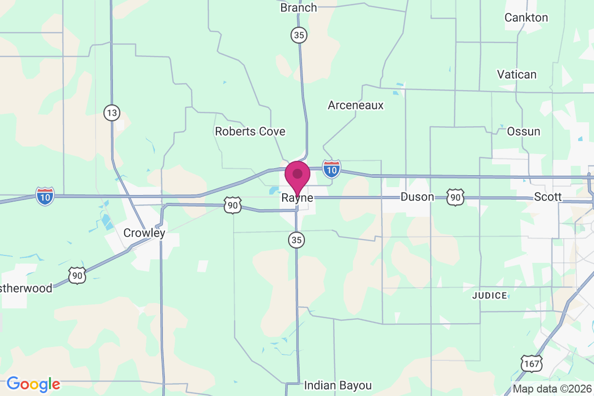 Rayne map