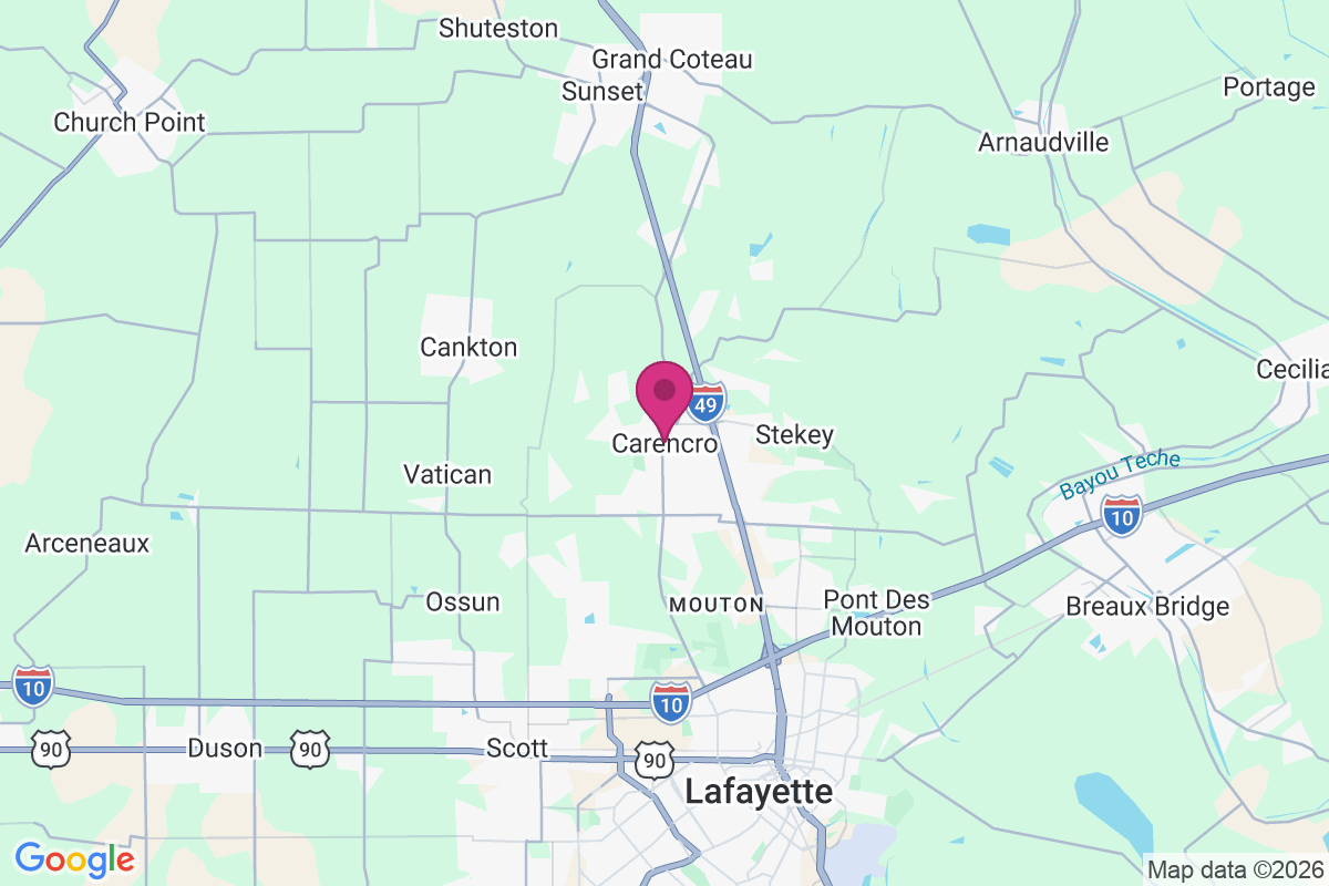 Carencro map