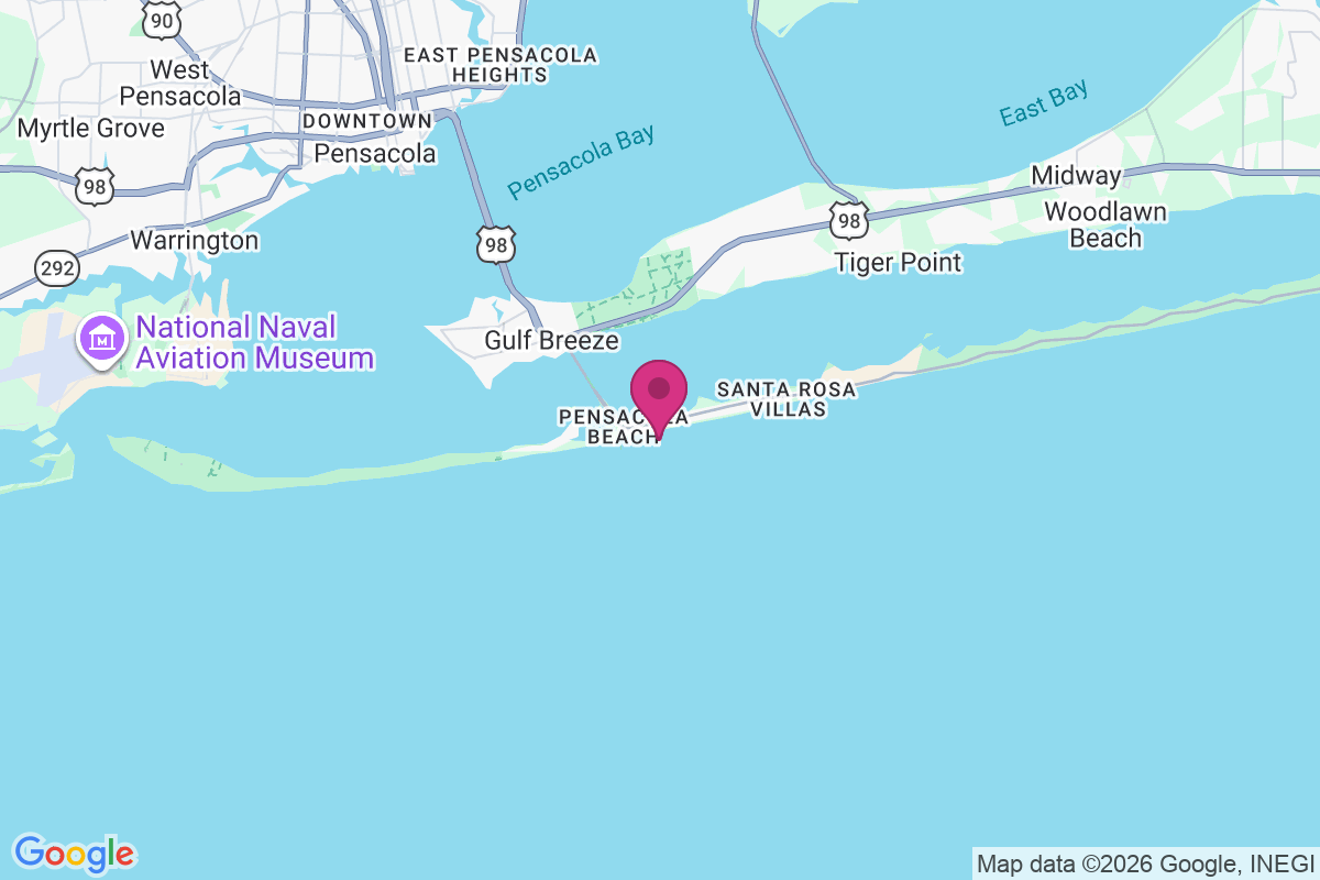 Pensacola Beach map