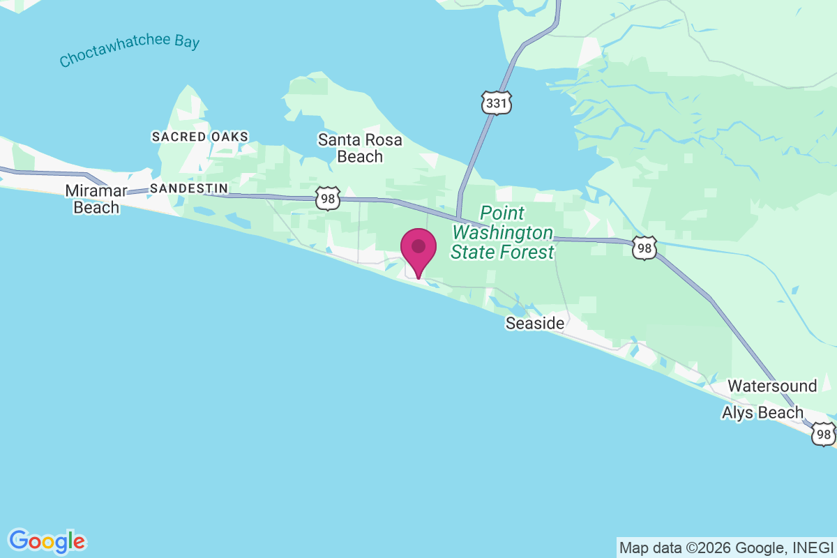 Blue Gulf Beach map