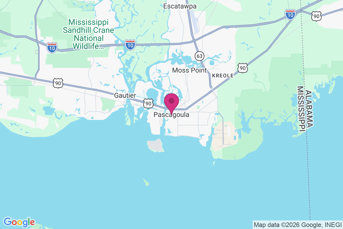 Pascagoula map