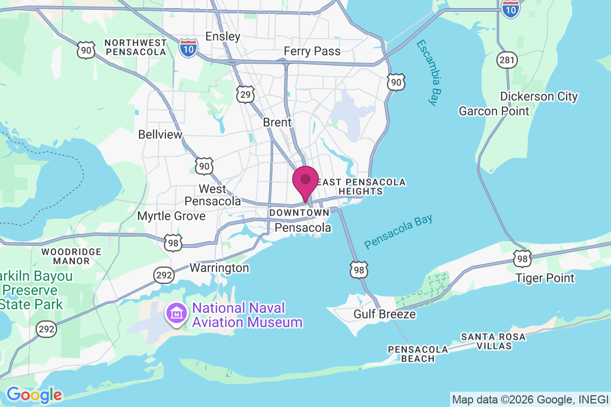Pensacola map