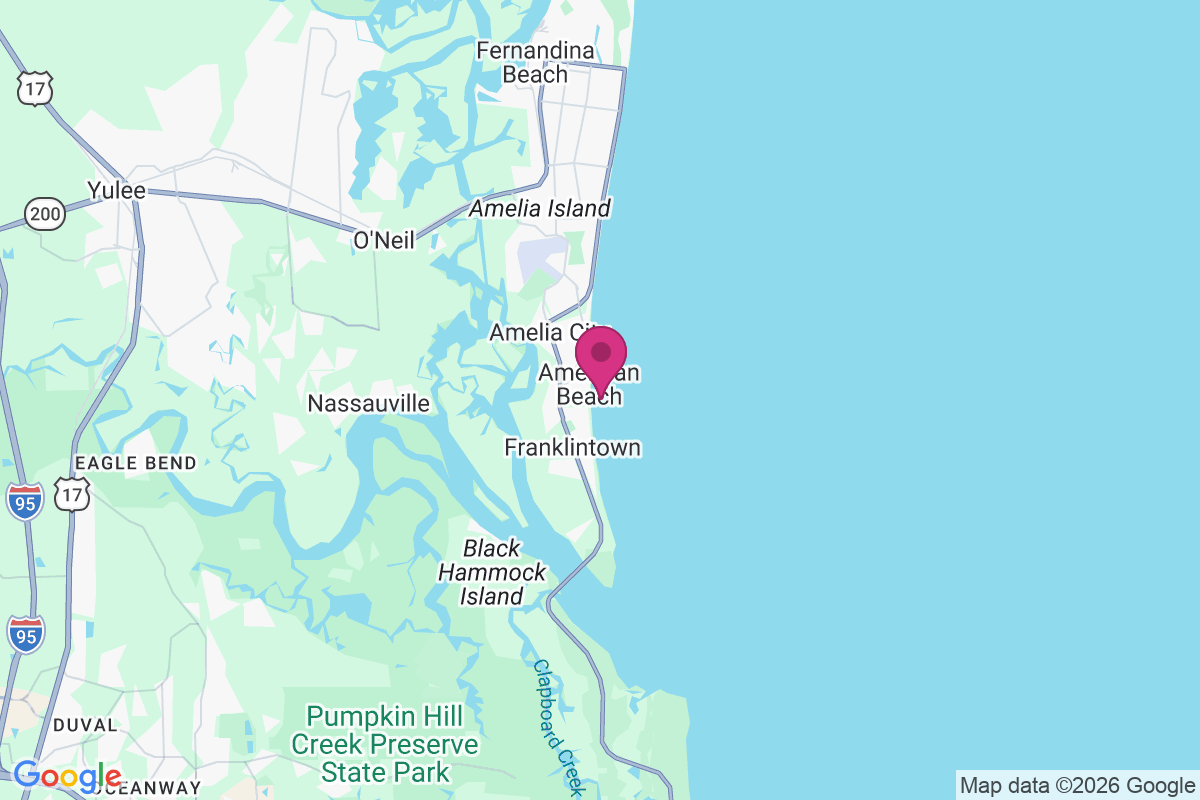 American Beach map