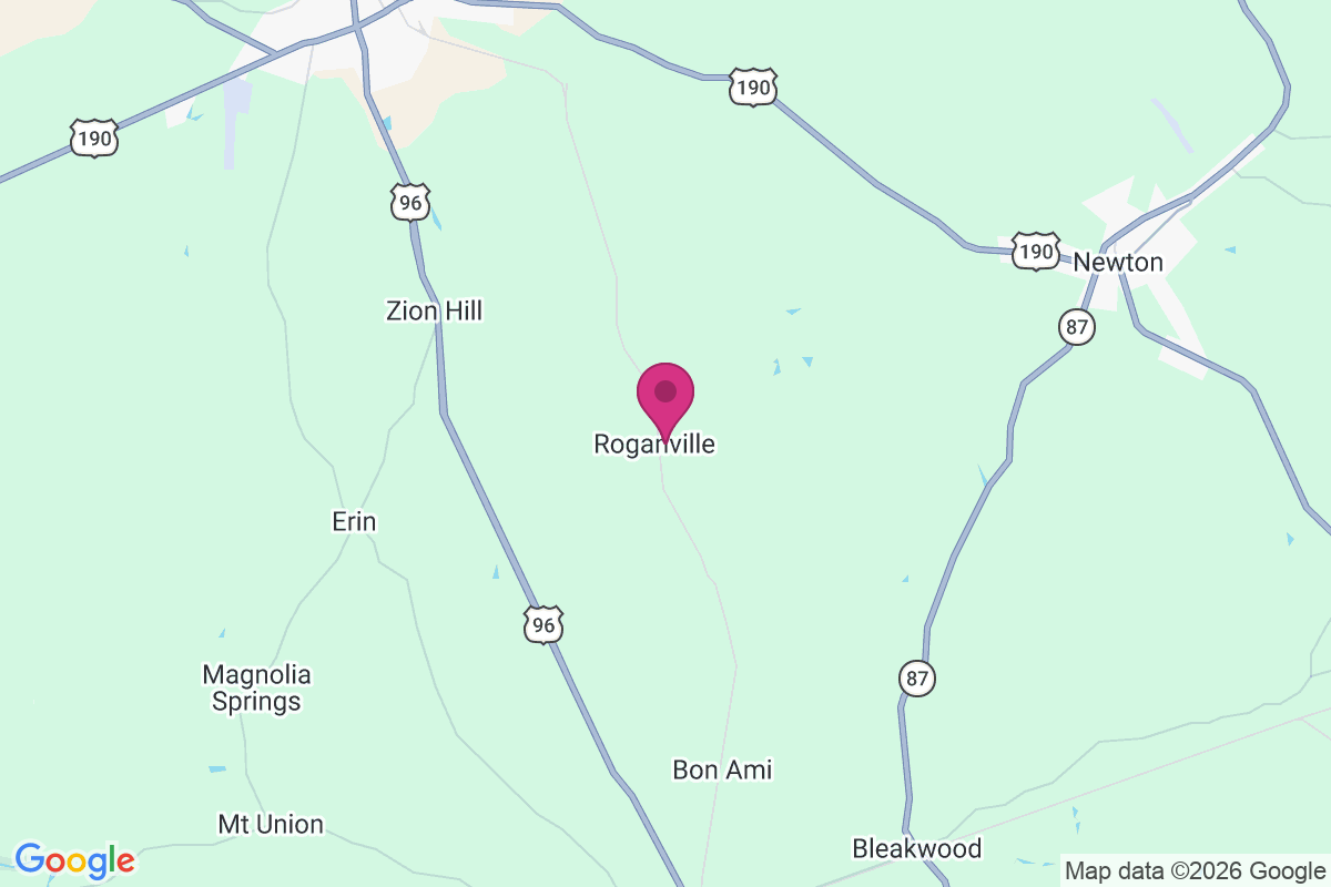 Roganville map