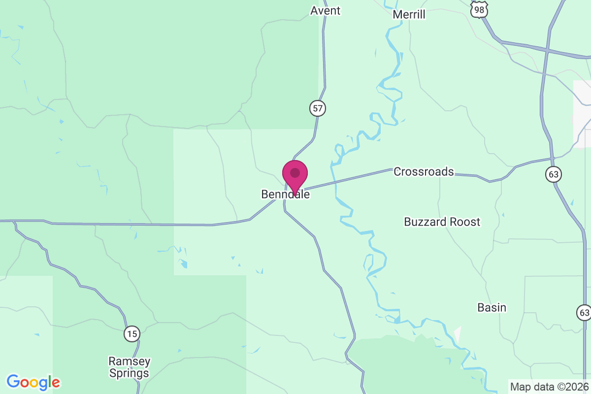 Benndale map