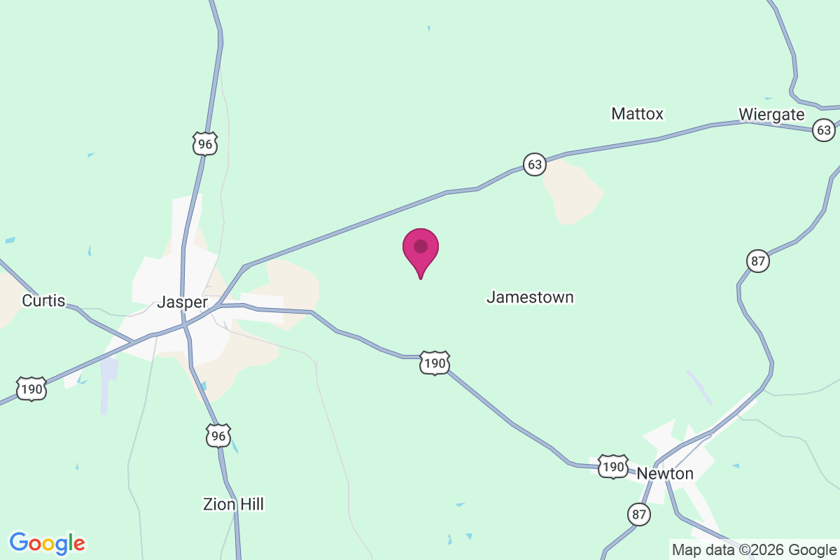 Huff Creek map