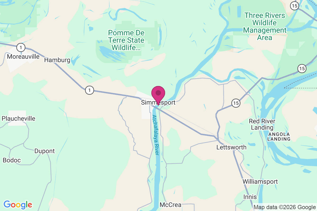 Simmesport map