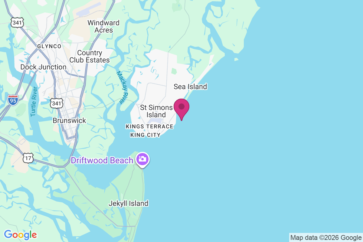 Saint Simons Island map