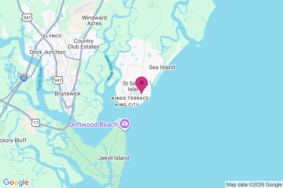 Saint Simons Heights map