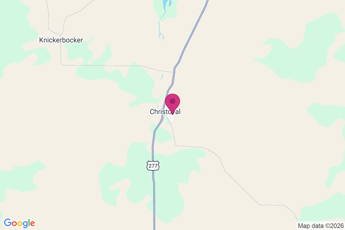 Christoval map
