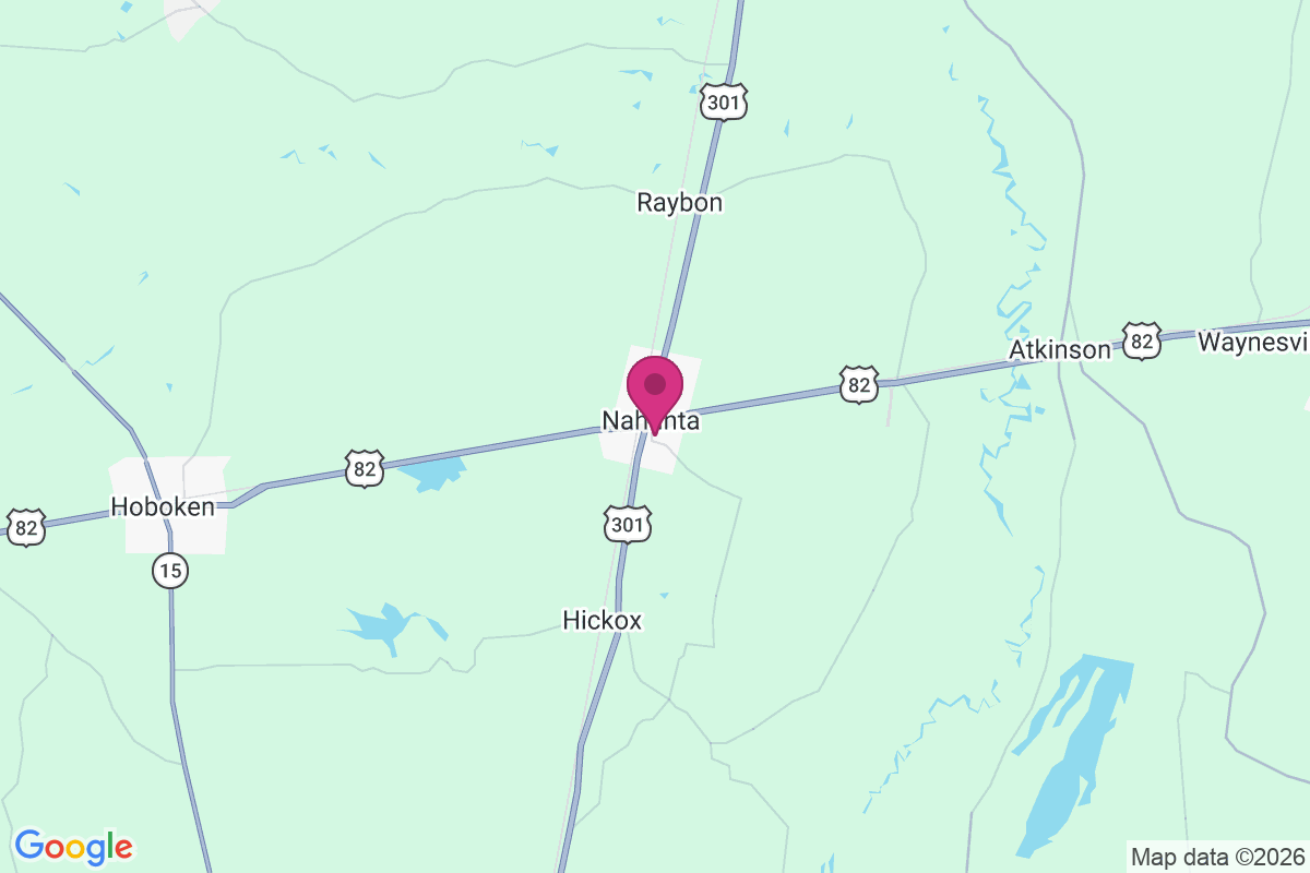 Nahunta map