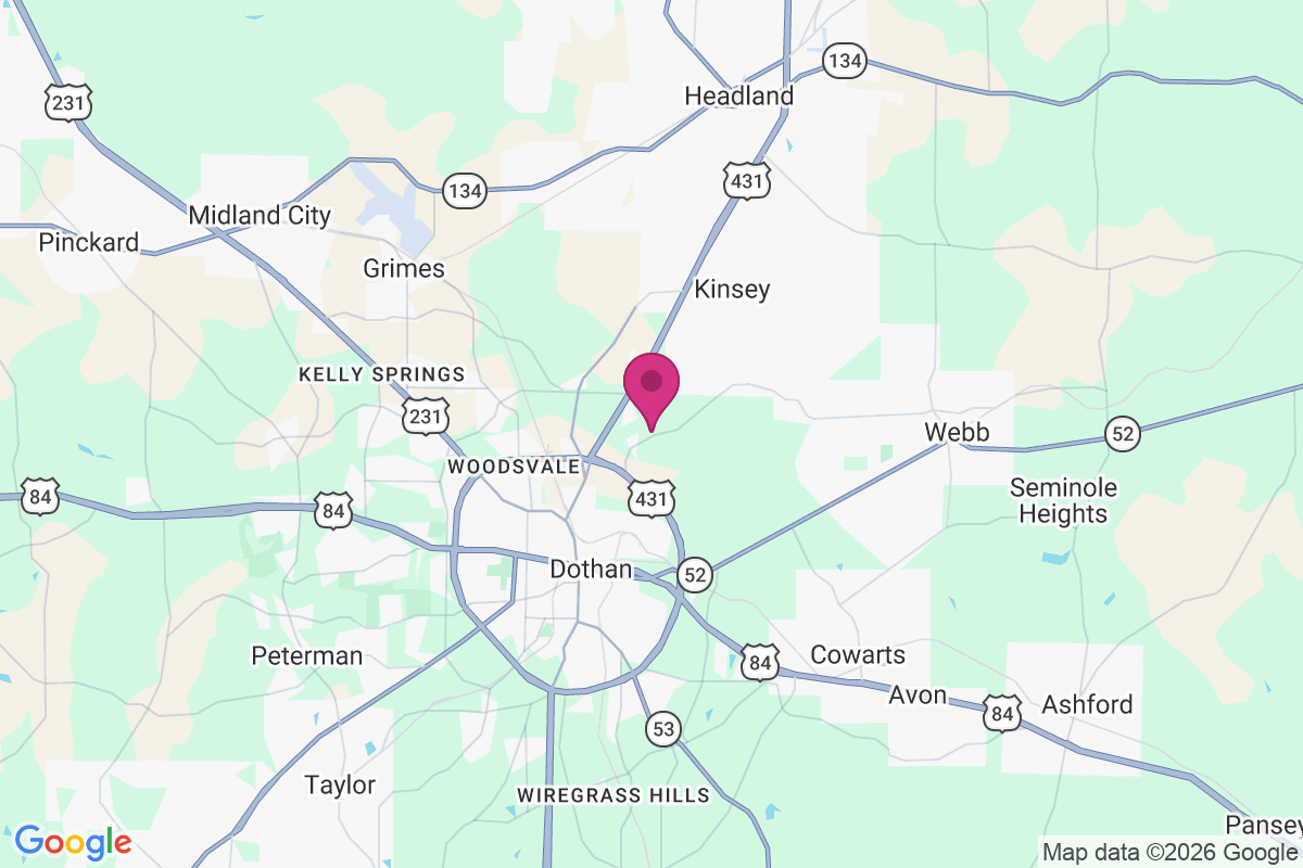 Bama Dale map