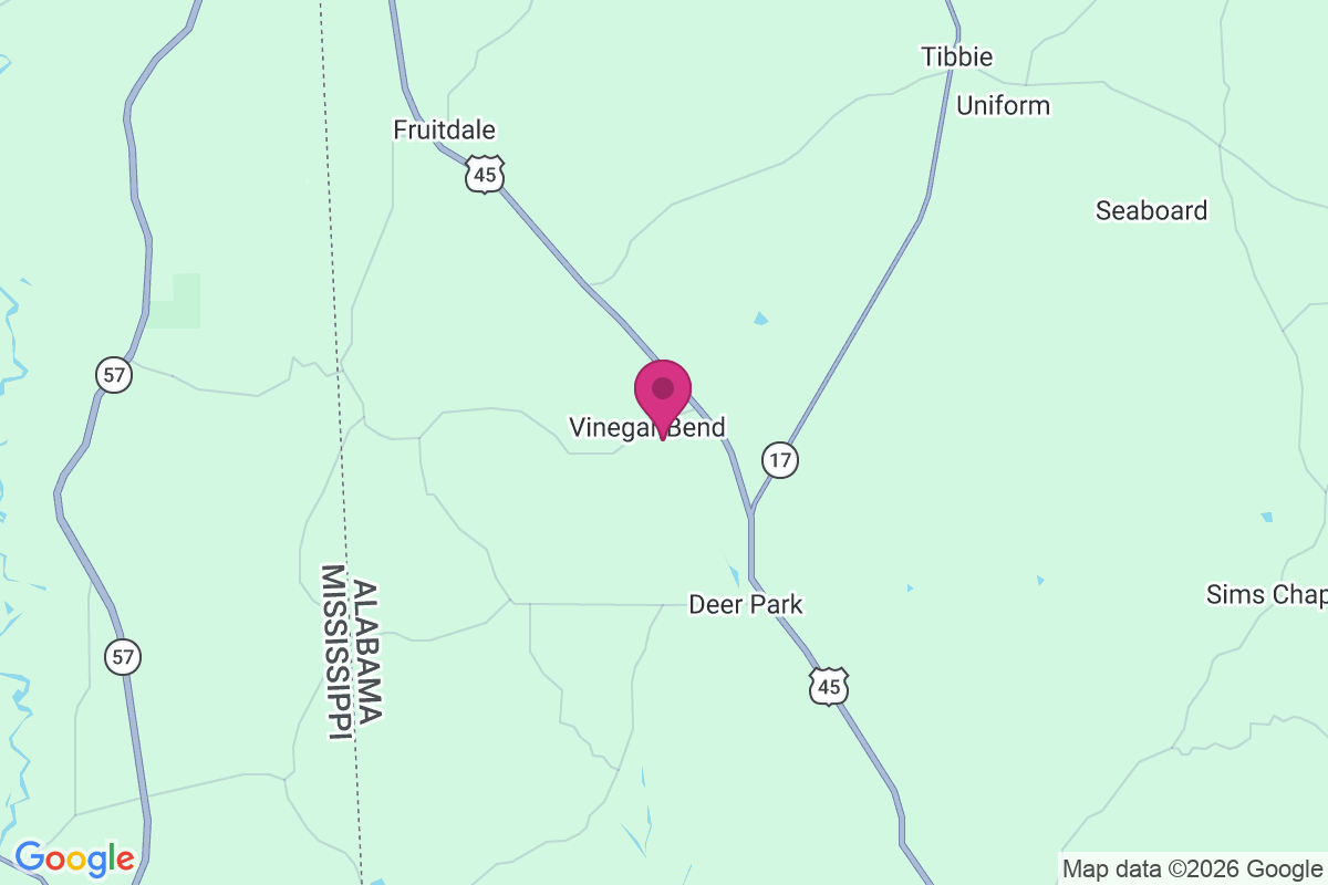 Vinegar Bend map