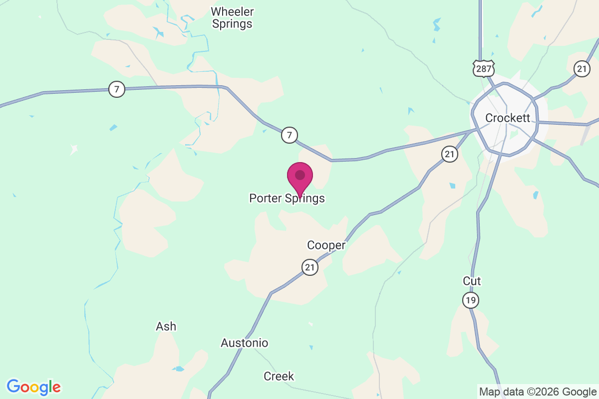 Porter Springs map