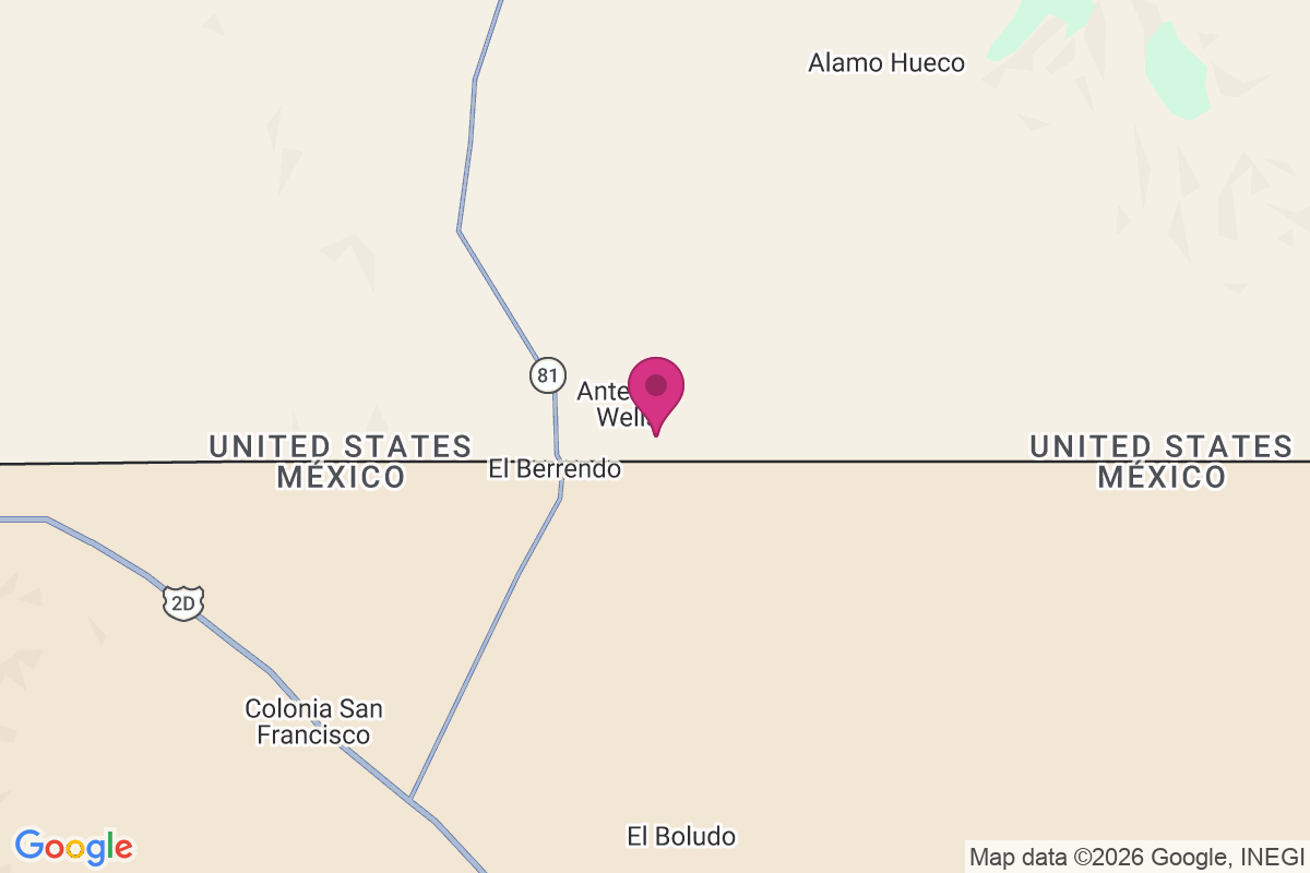 Antelope Wells map