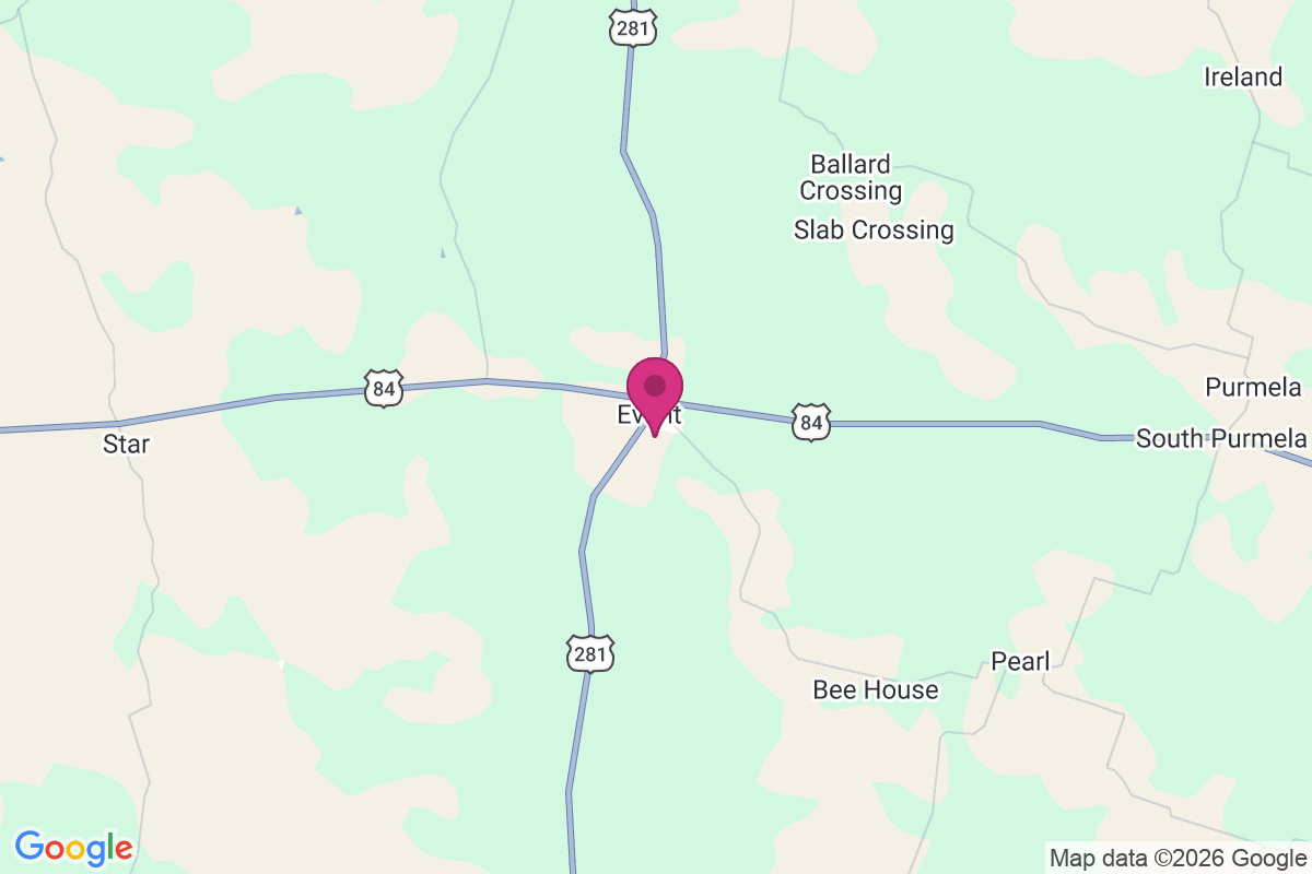 Evant map