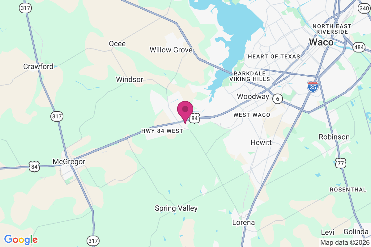 South Bosque map