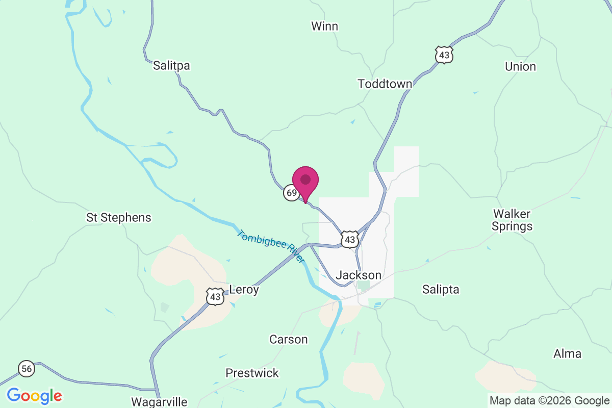 Stave Creek map