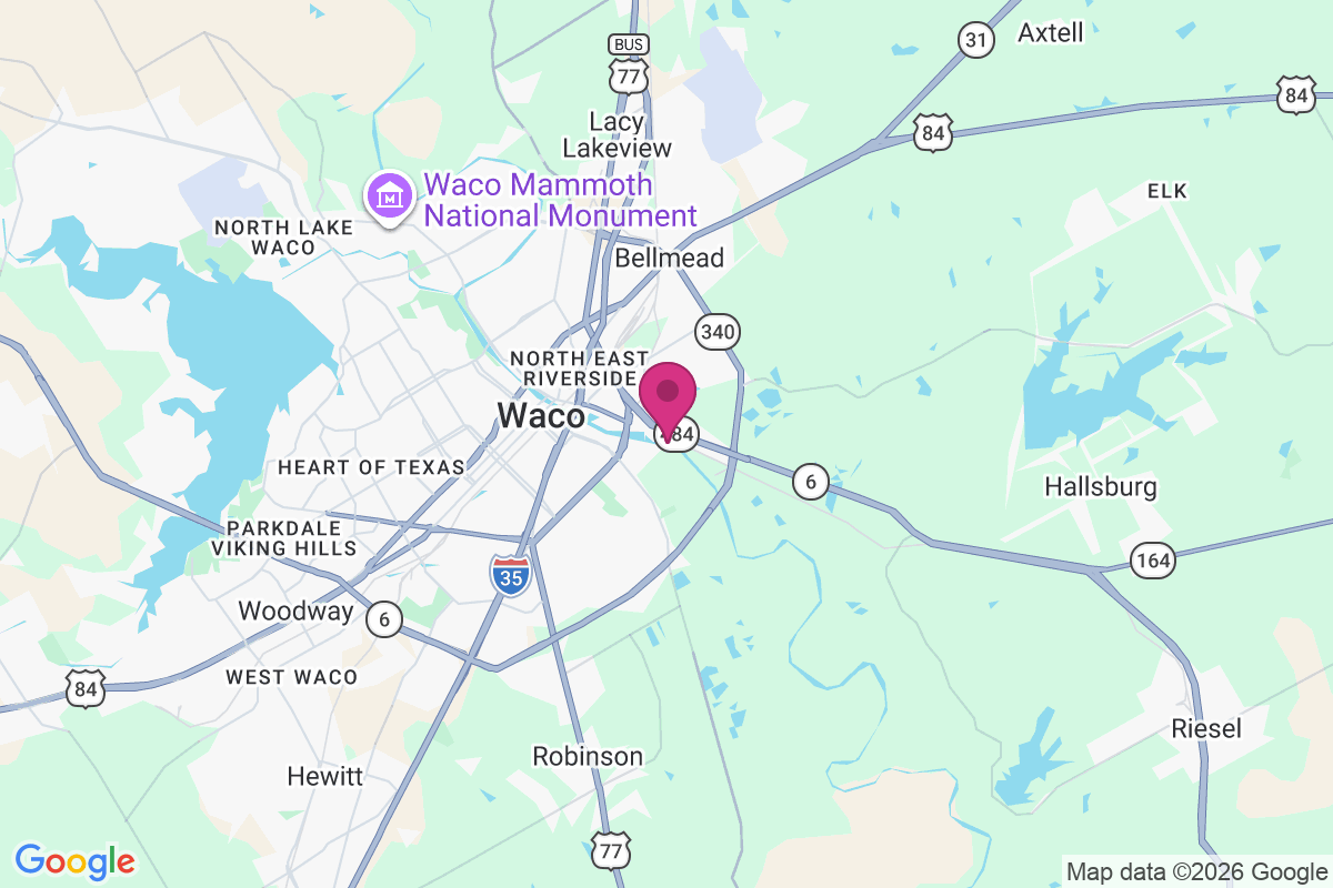 East Waco map