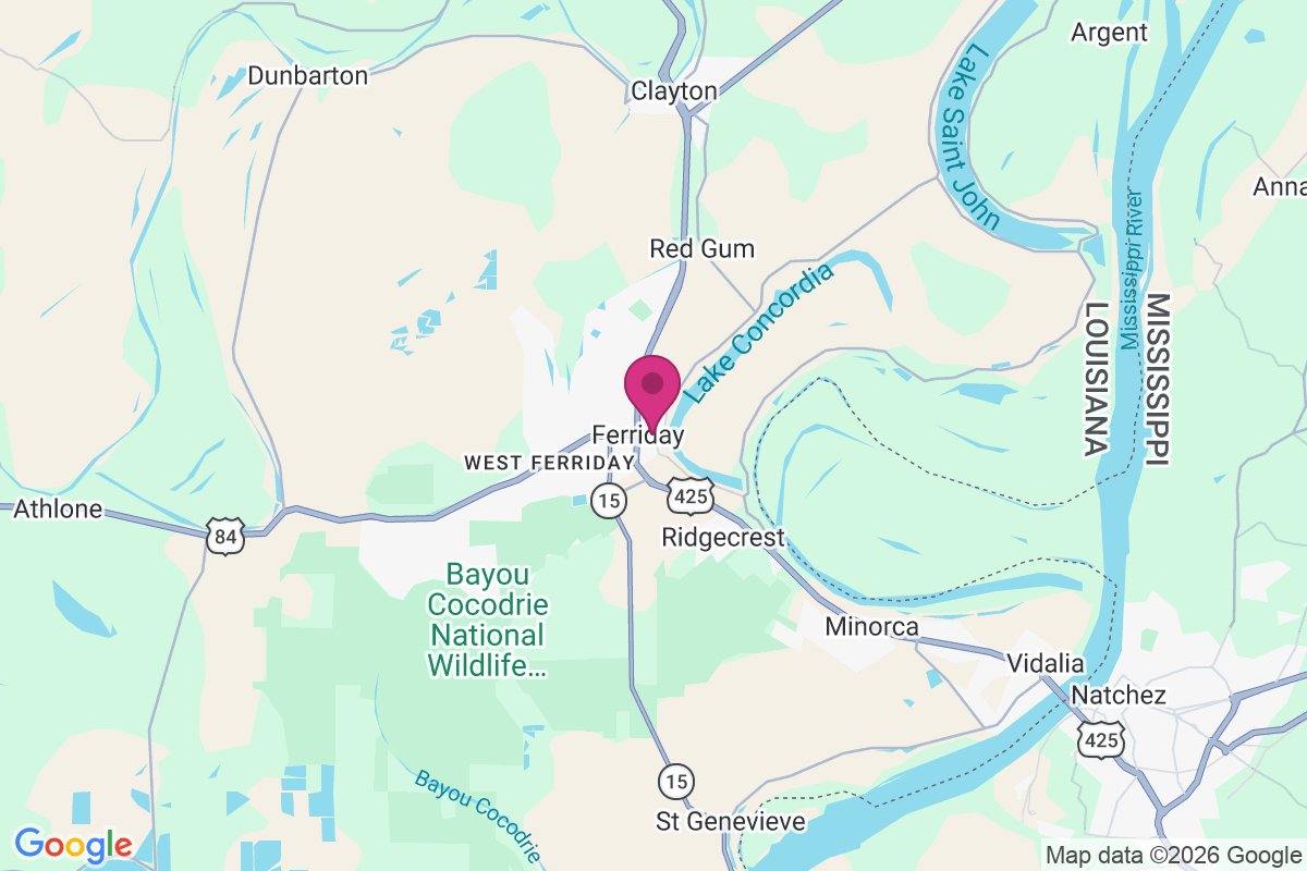 Ferriday map