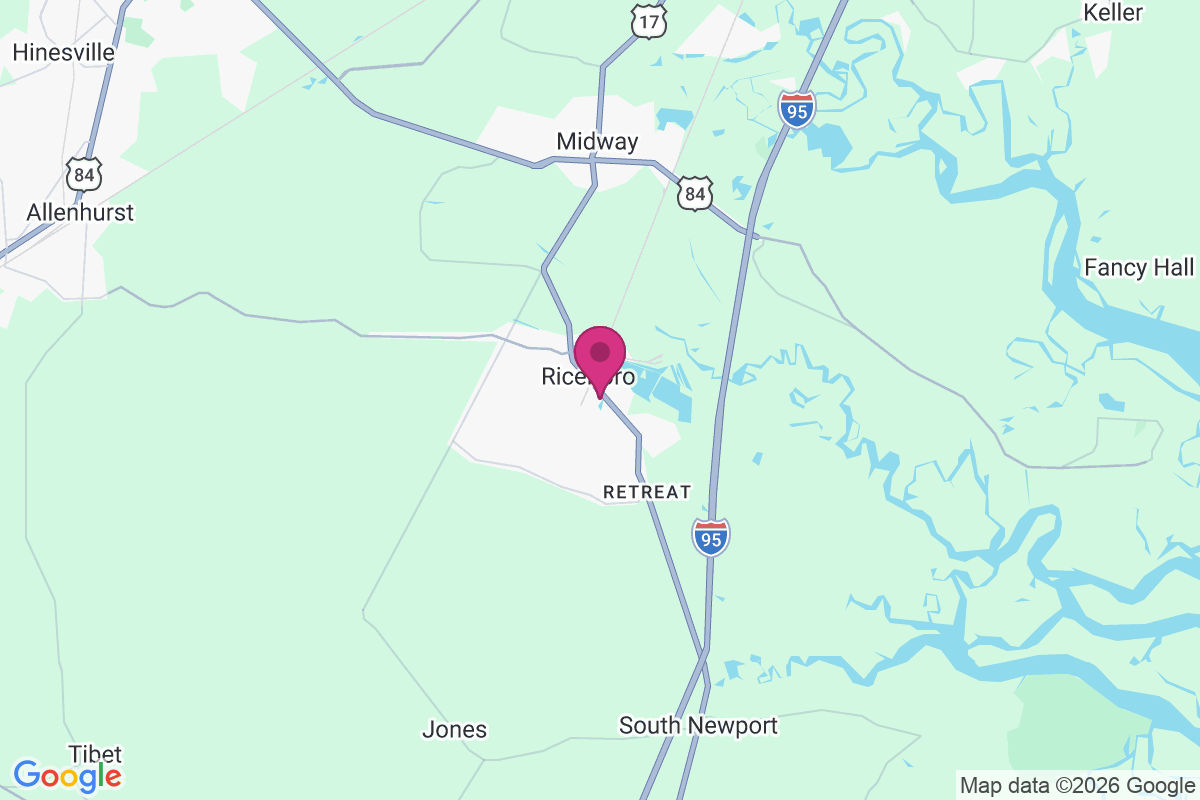 Riceboro map