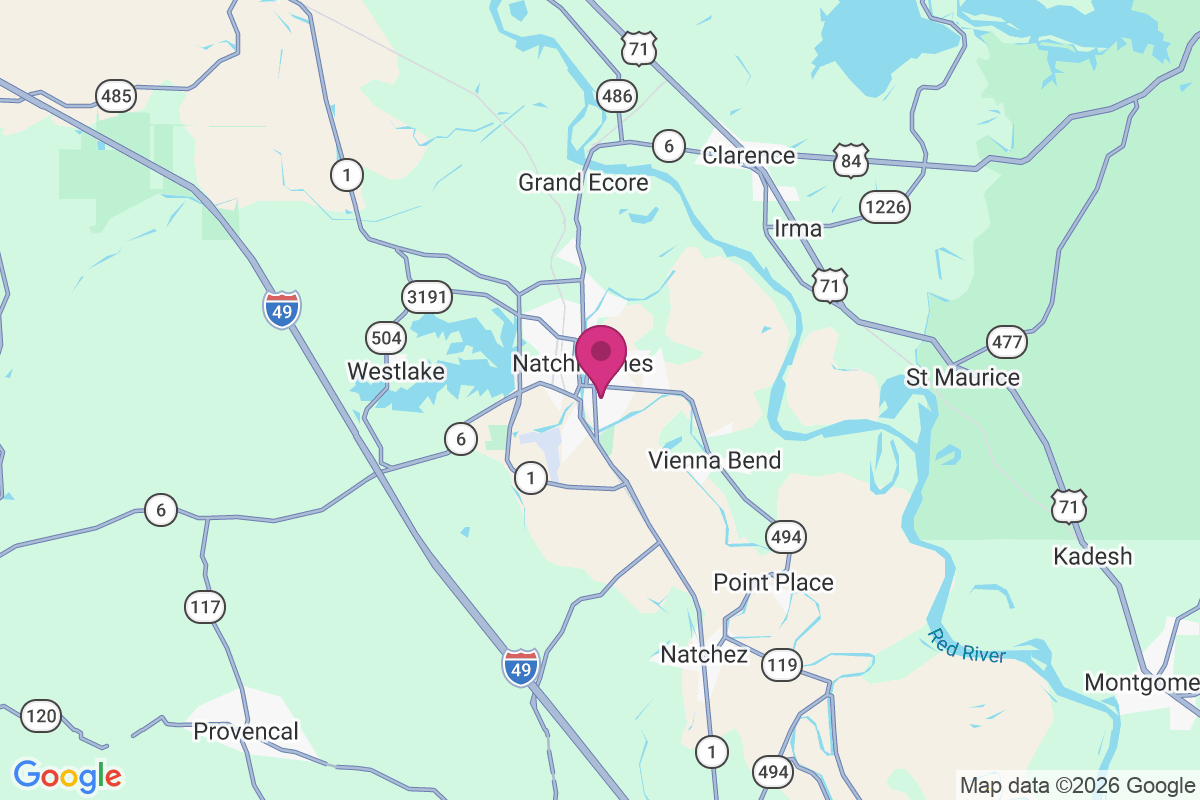 East Natchitoches map
