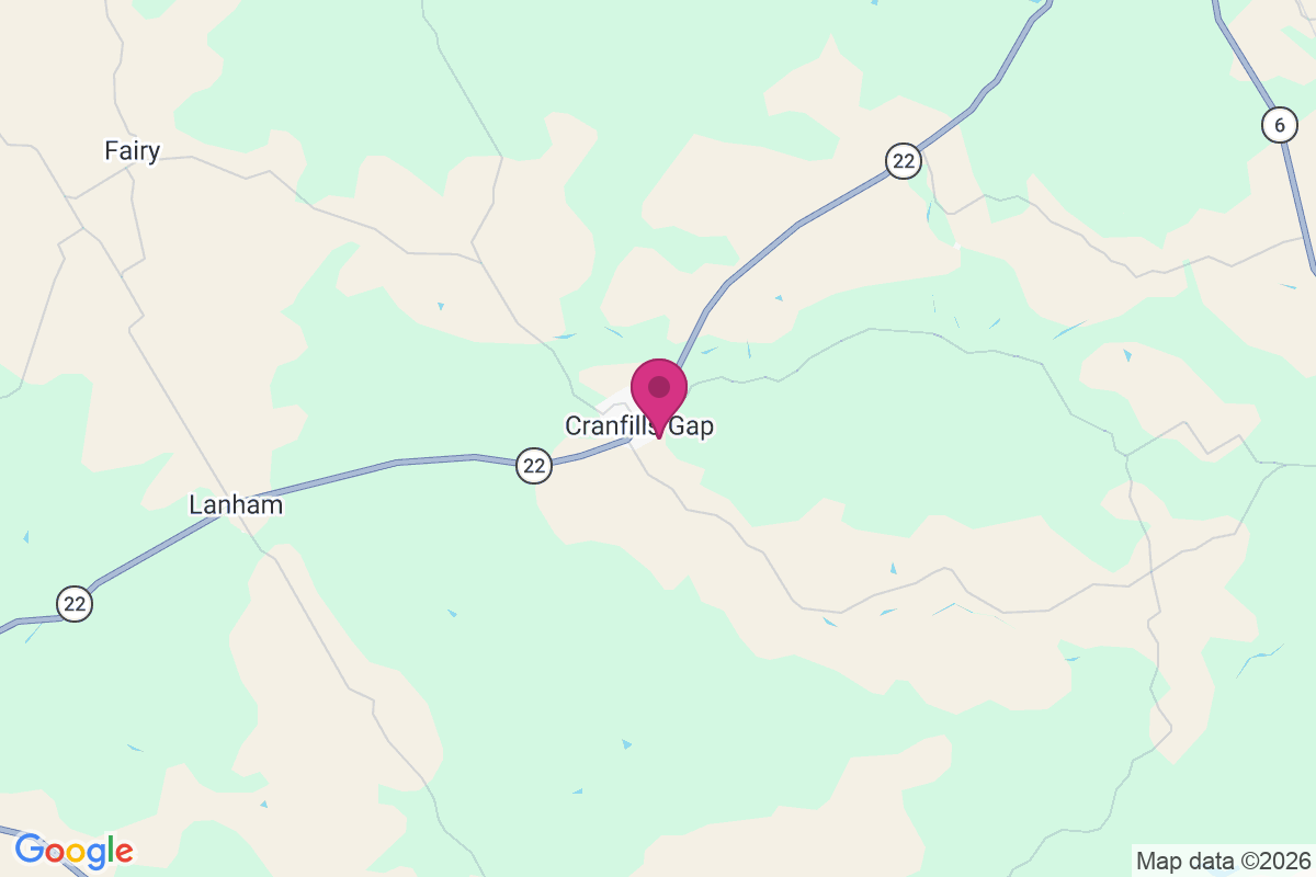 Cranfills Gap map