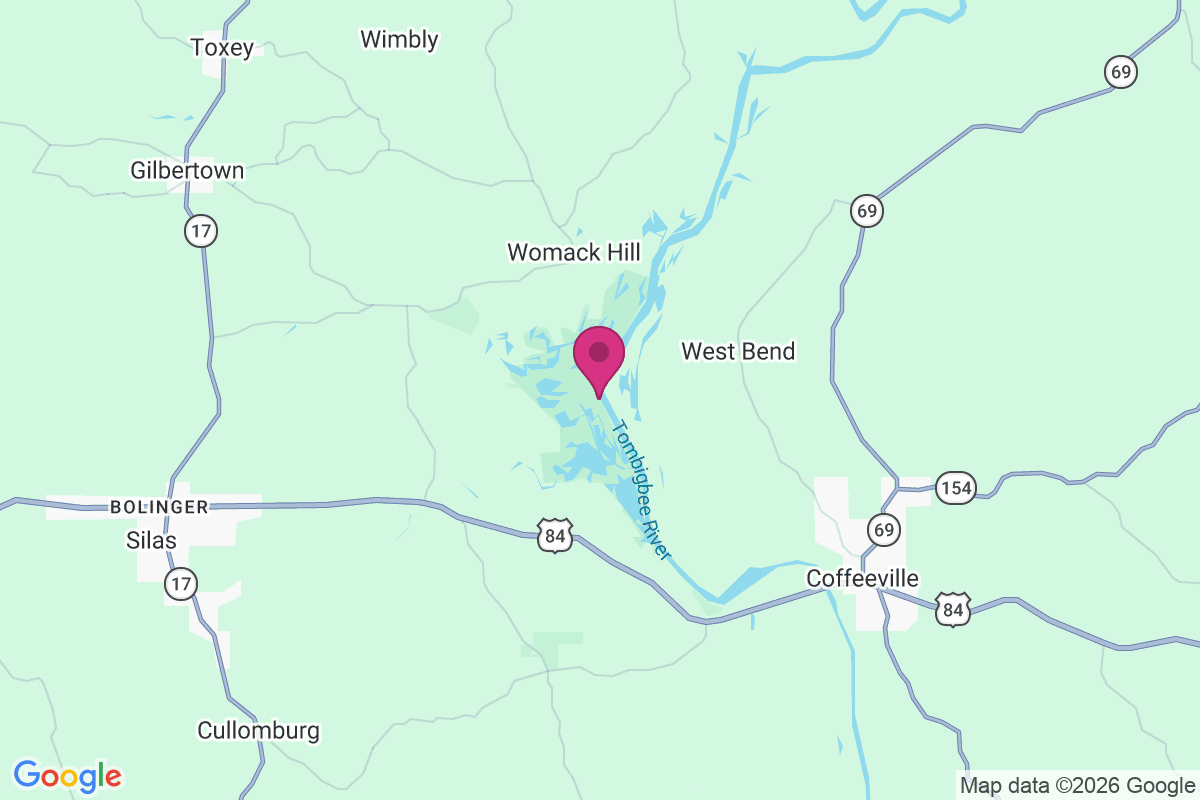 Powes Landing map