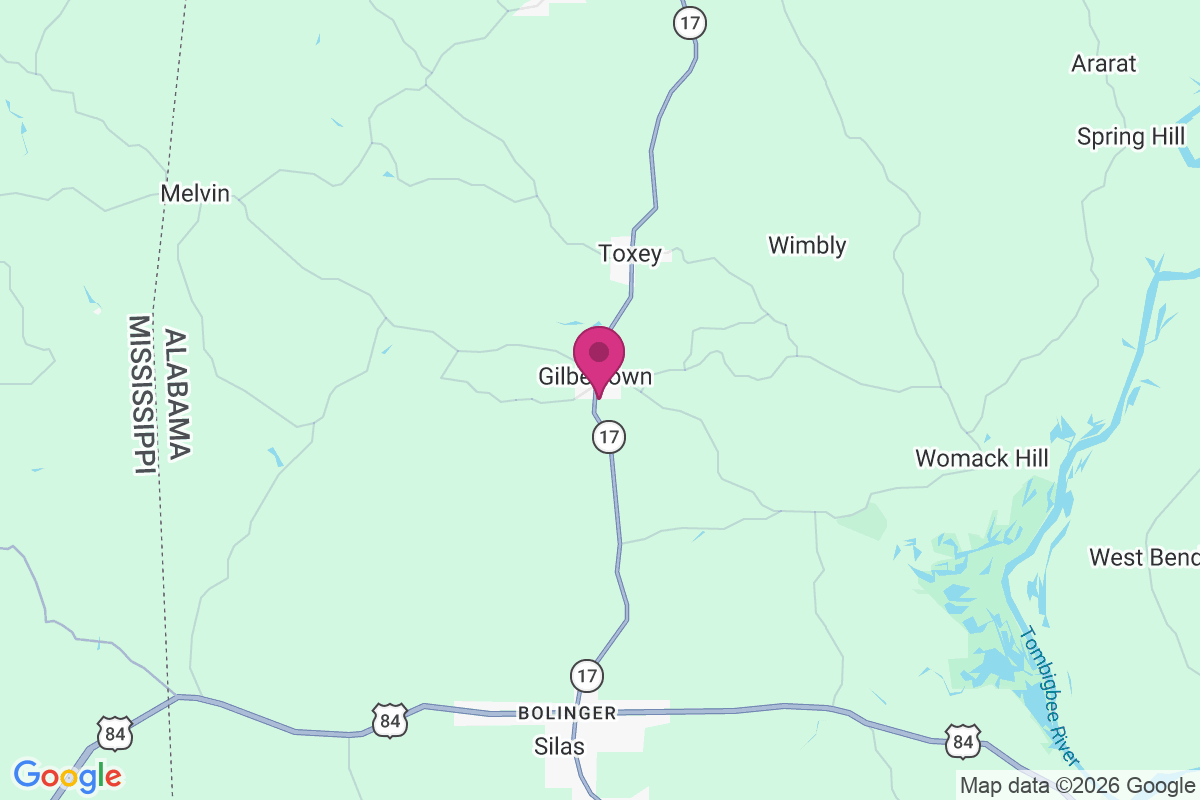 Gilbertown map