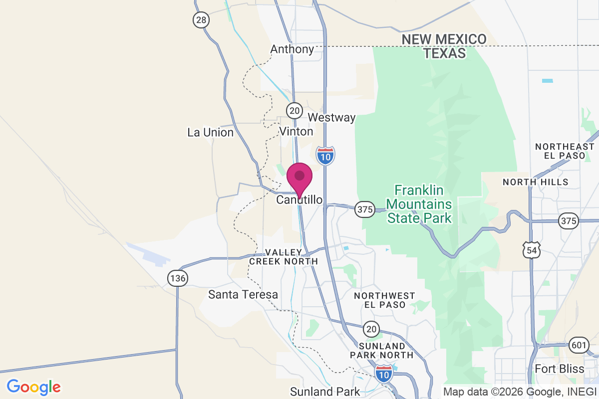 Canutillo map