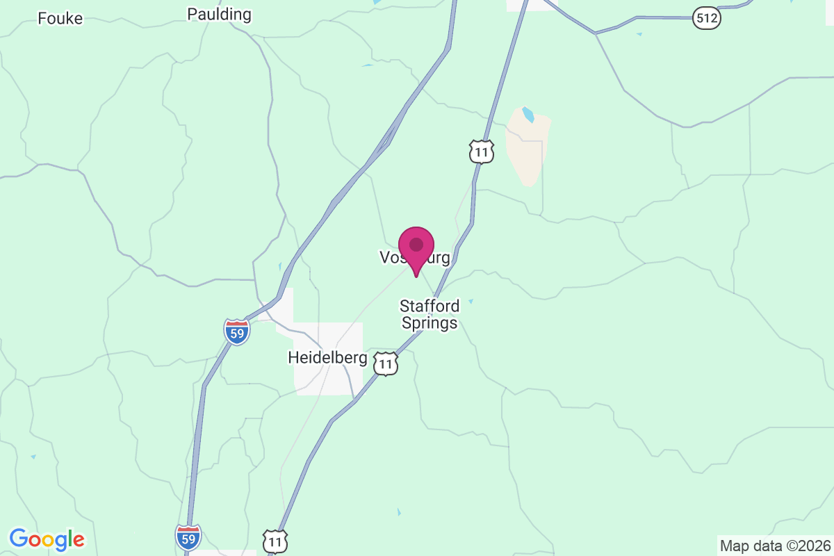 Vossburg map