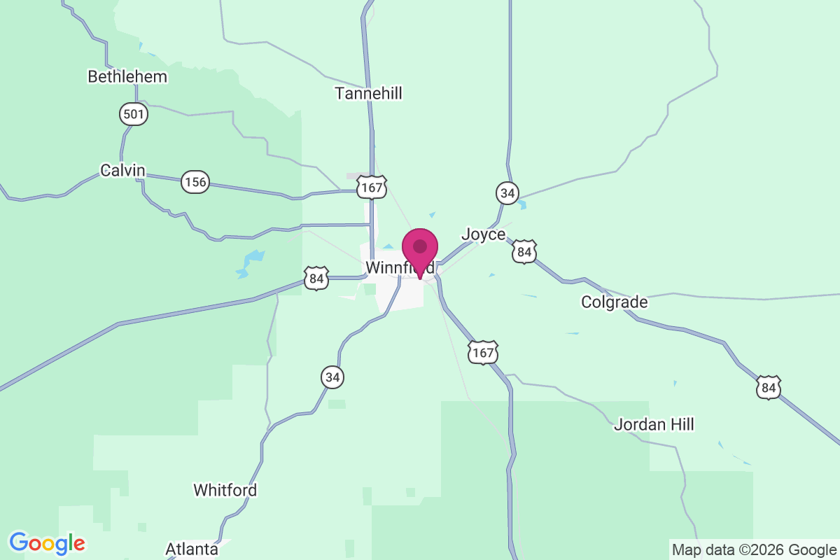 Winnfield map