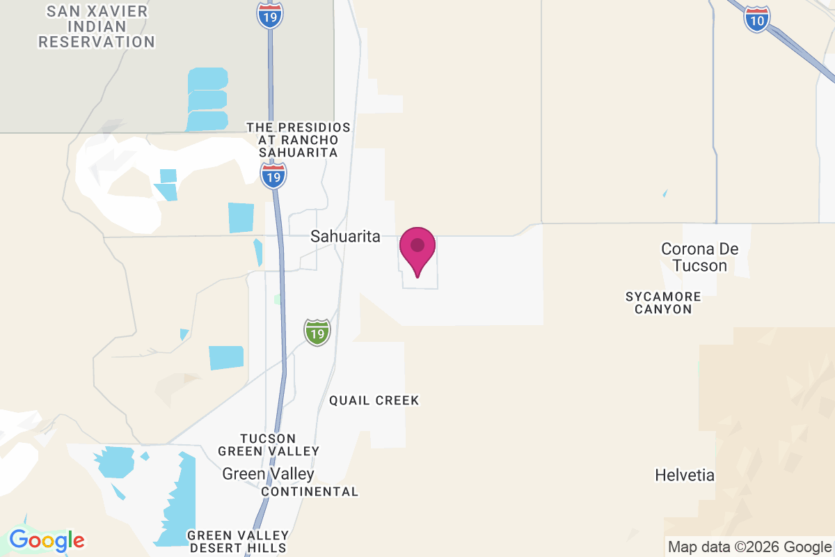 East Sahuarita map