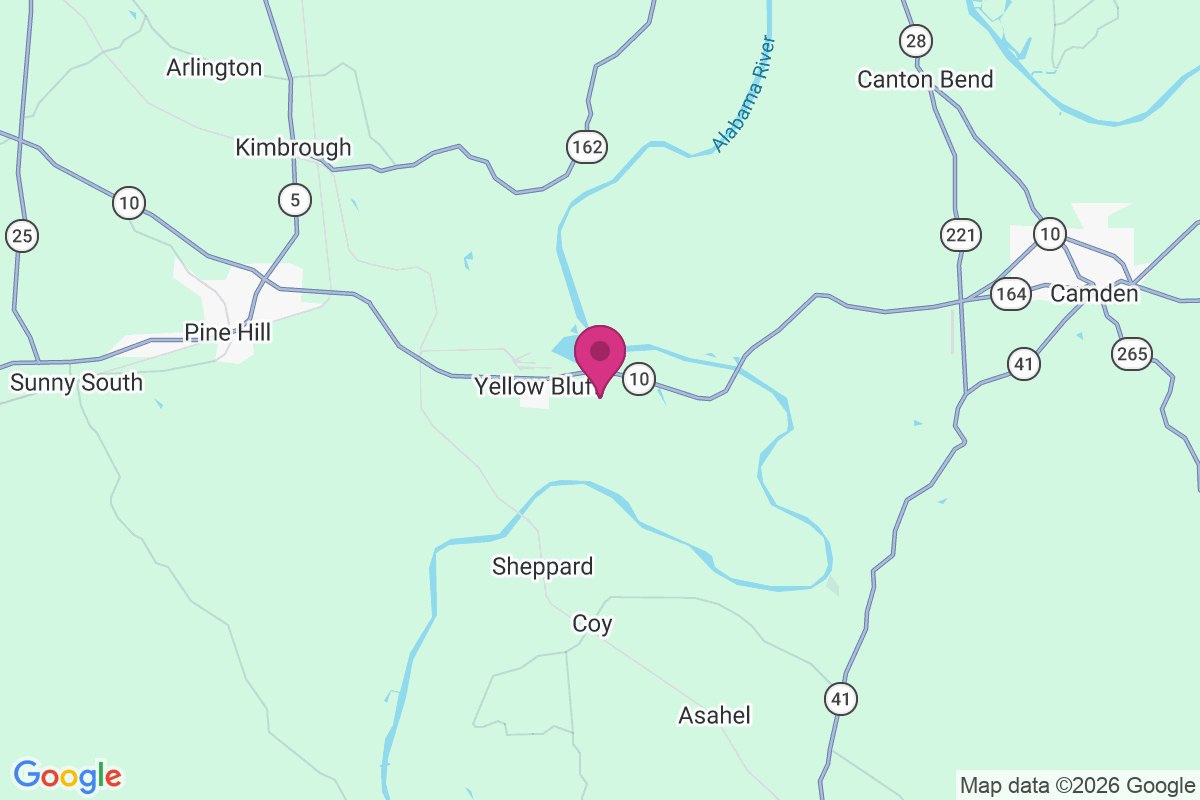 Yellow Bluff map