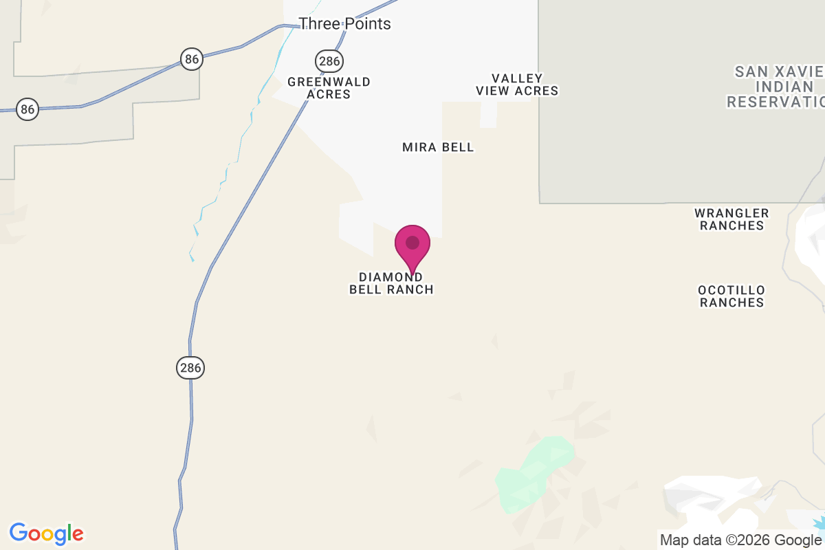 Diamond Bell Ranch map