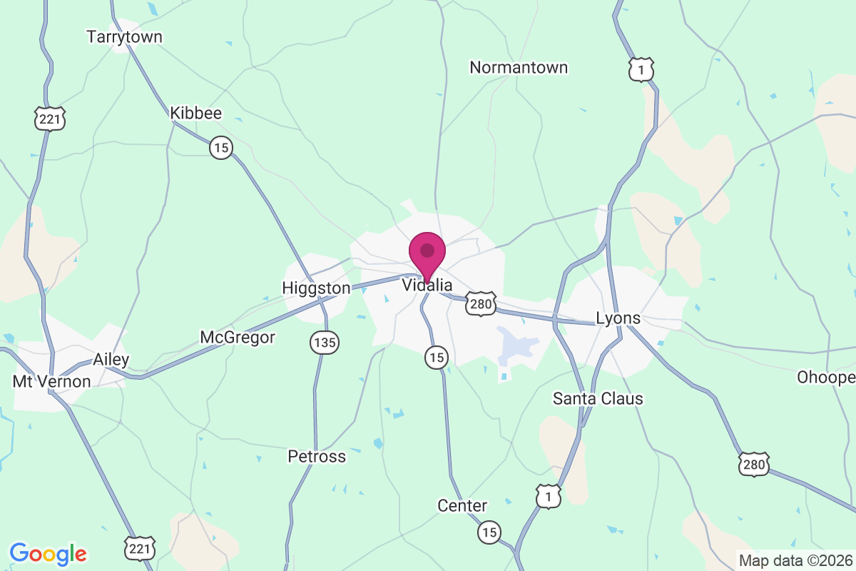 Vidalia map