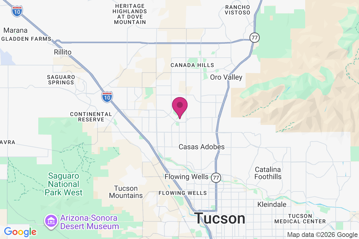 Tucson National Estates map