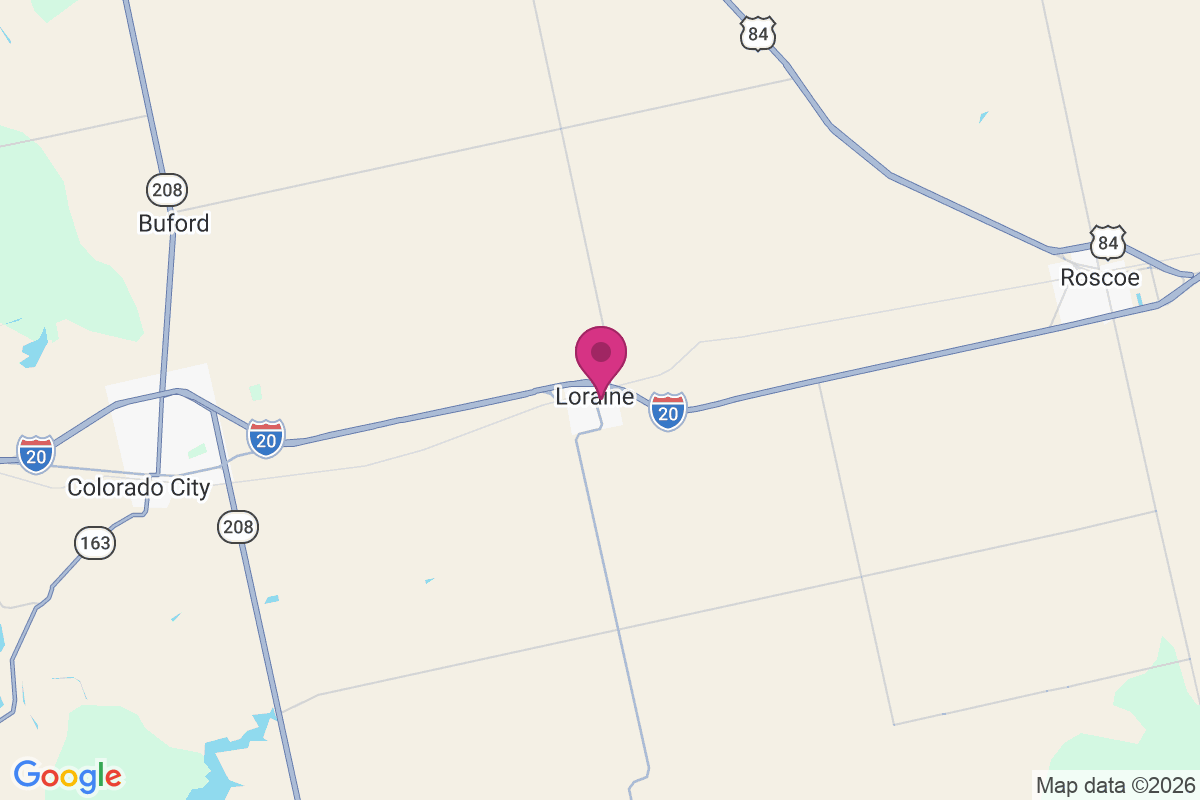 Loraine map