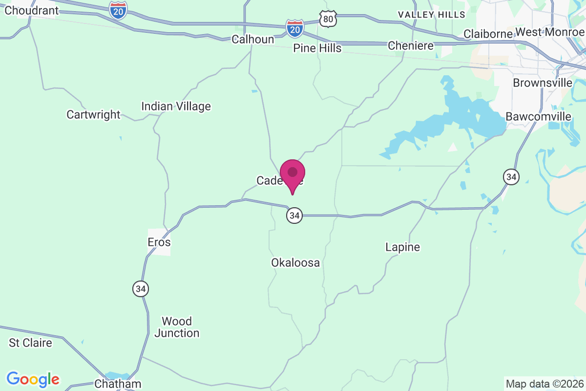 Cadeville map