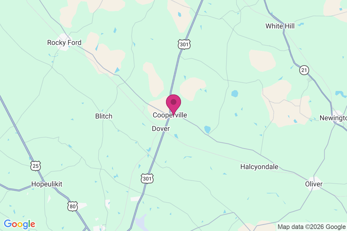 Cooperville map