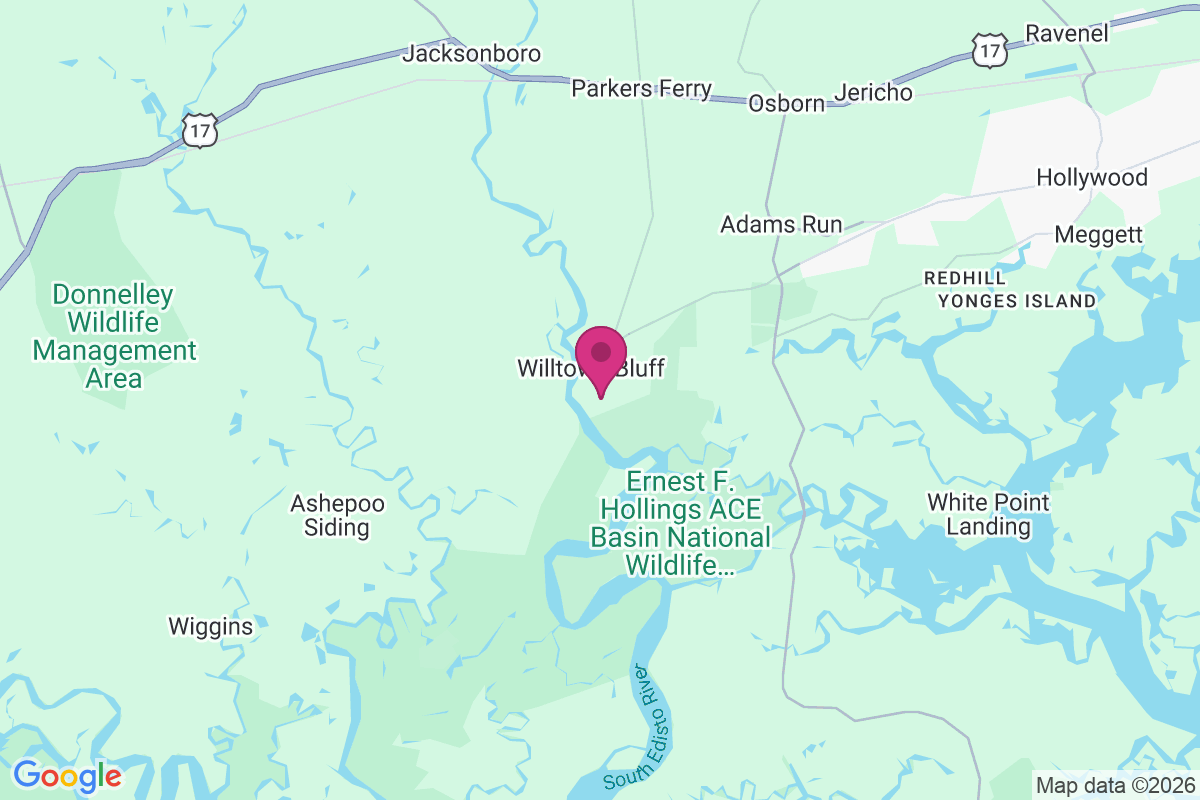 Willtown Bluff map