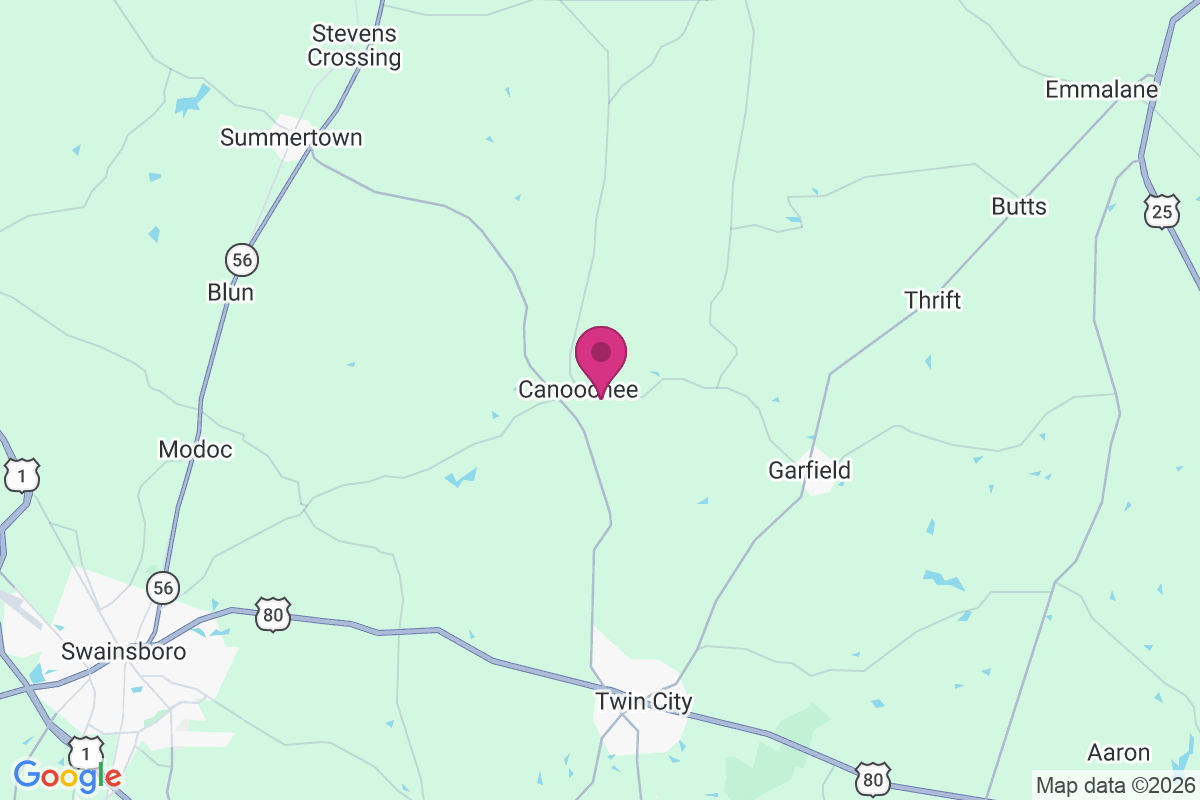 Canoochee map