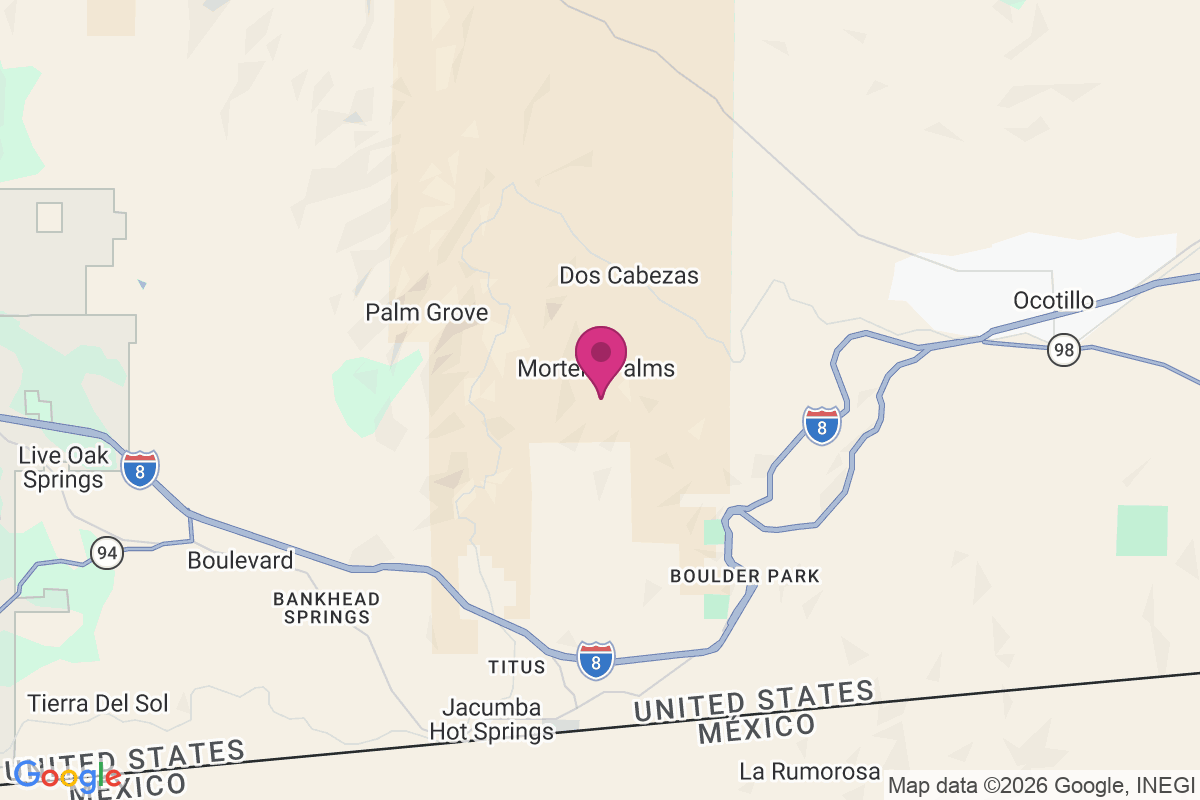 Mortero Palms map