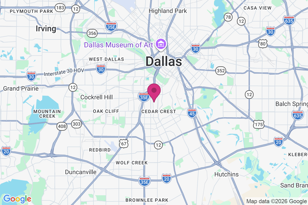 Oak Cliff map