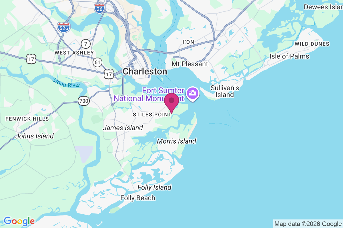 Fort Johnson Estates map
