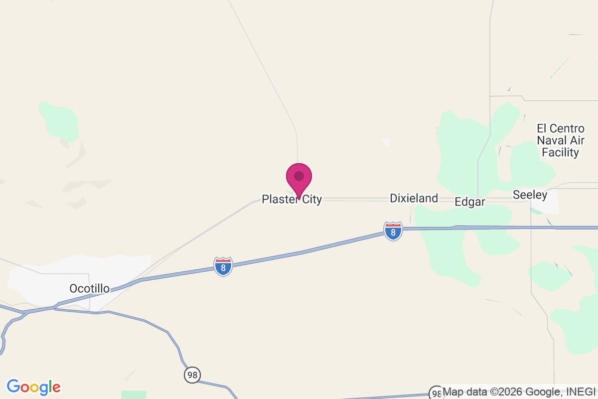 Plaster City map