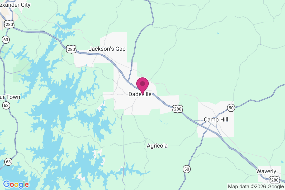 Dadeville map