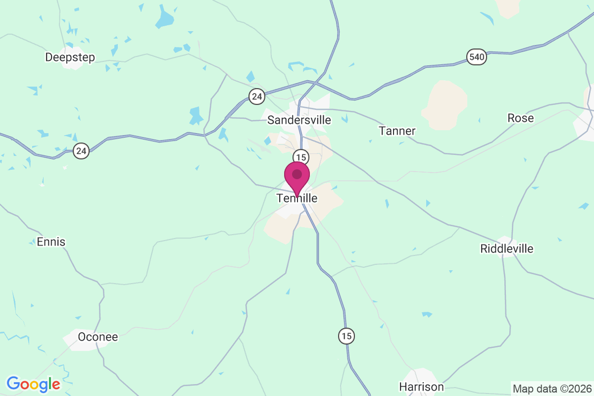 Tennille map