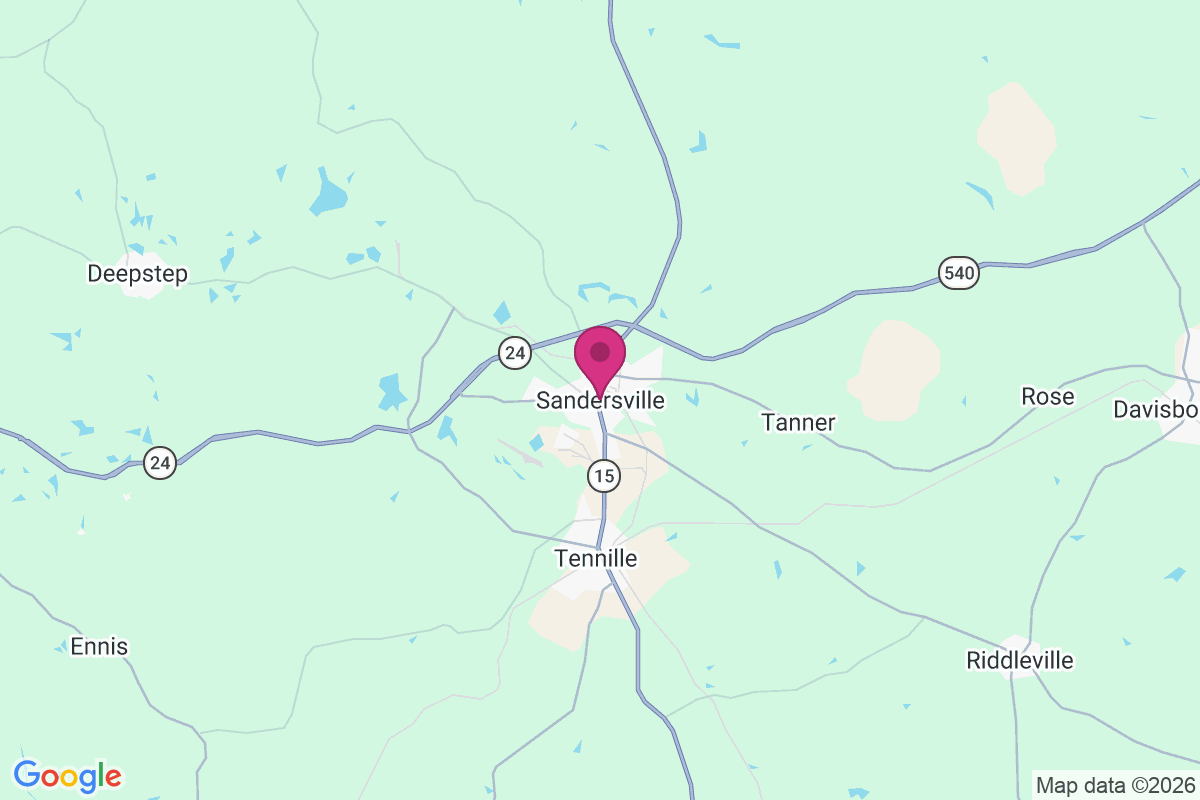 Sandersville map