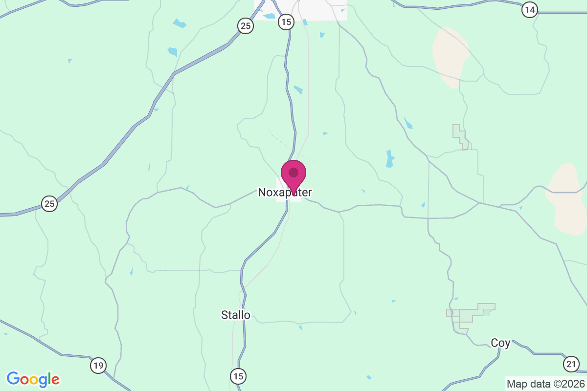 Noxapater map